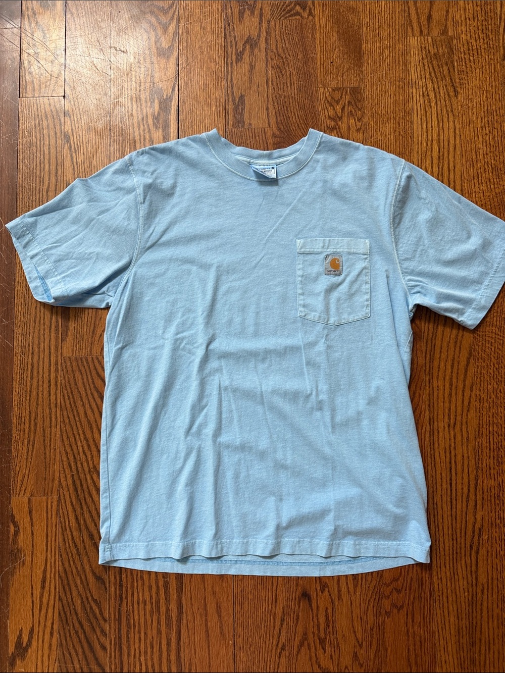 Carhartt Light Blue Short-Sleeve Pocket Tee